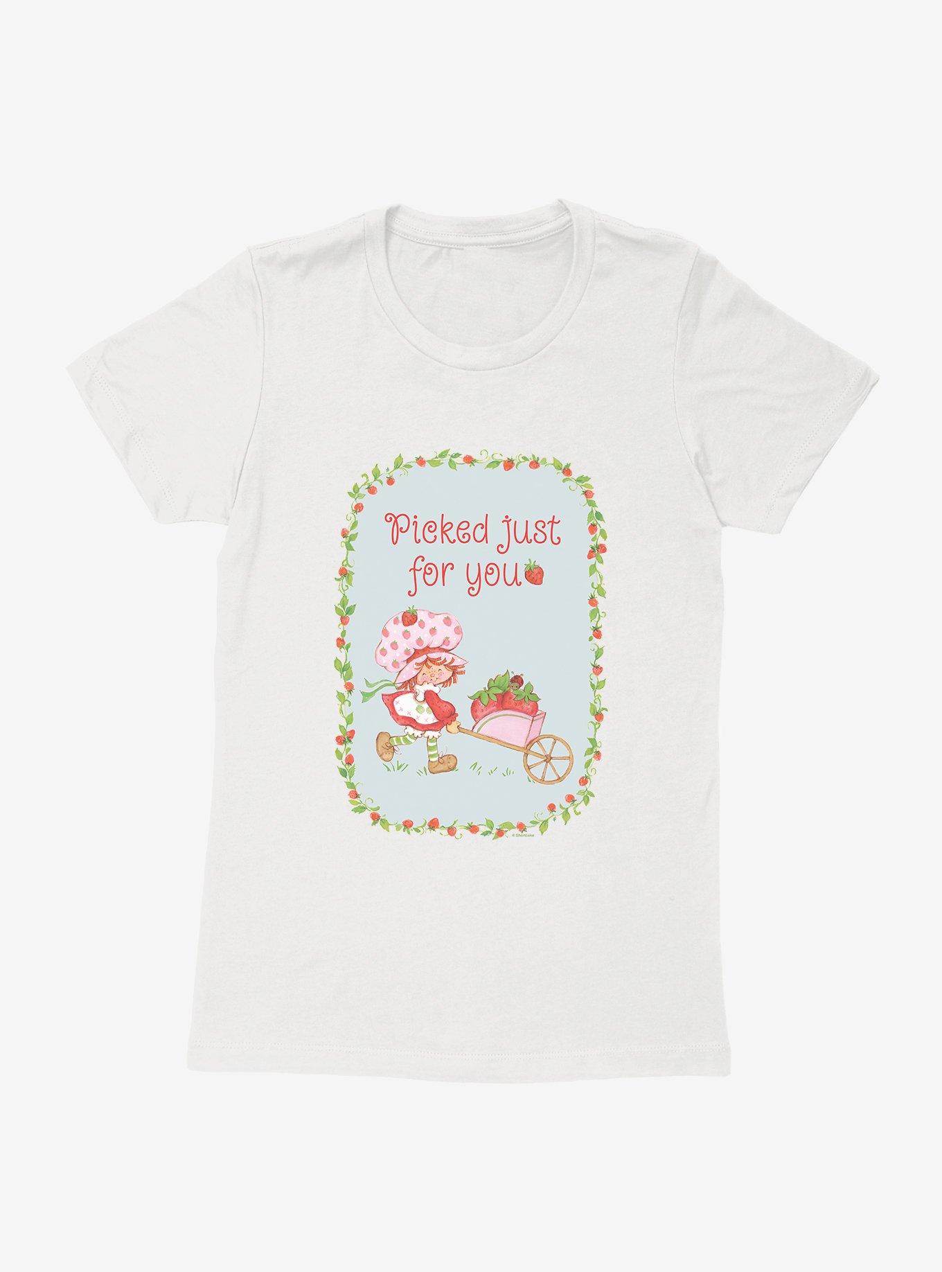 Strawberry Shortcake Picked Just For You Womens T-Shirt, WHITE, hi-res