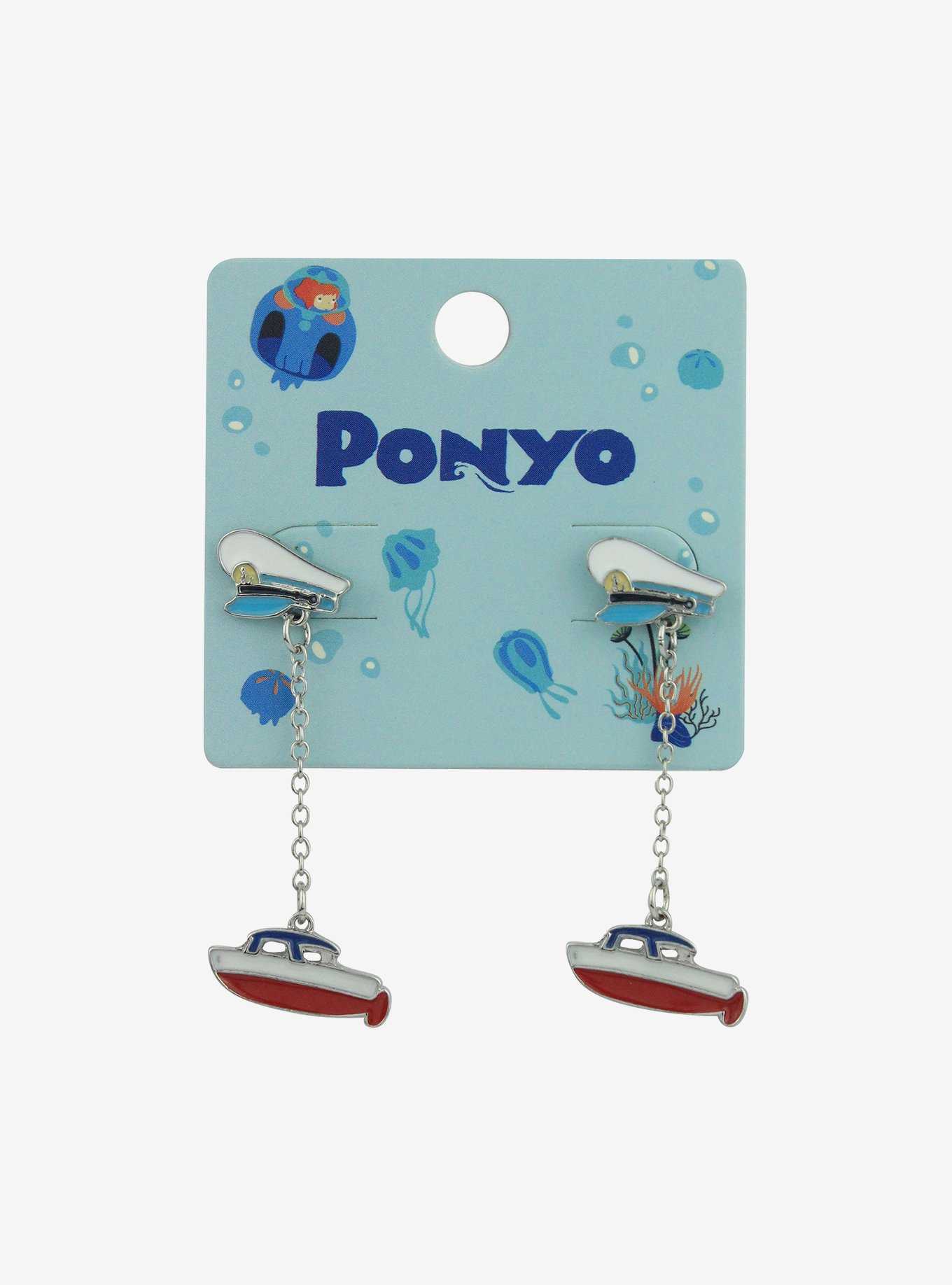 Studio Ghibli® Ponyo Sosuke Hat & Boat Earrings, , hi-res
