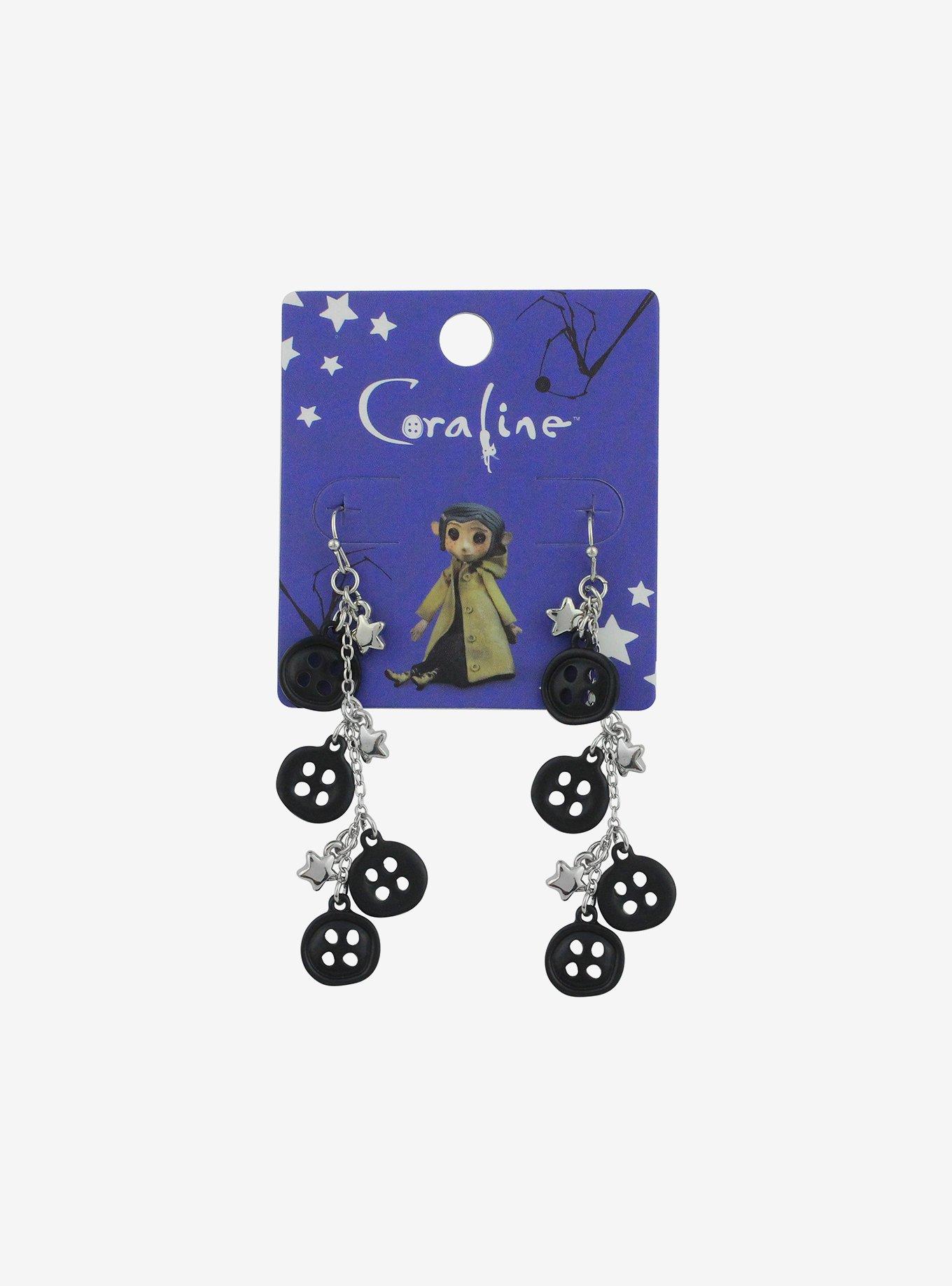 Coraline Button Stars Drop Earrings, , hi-res