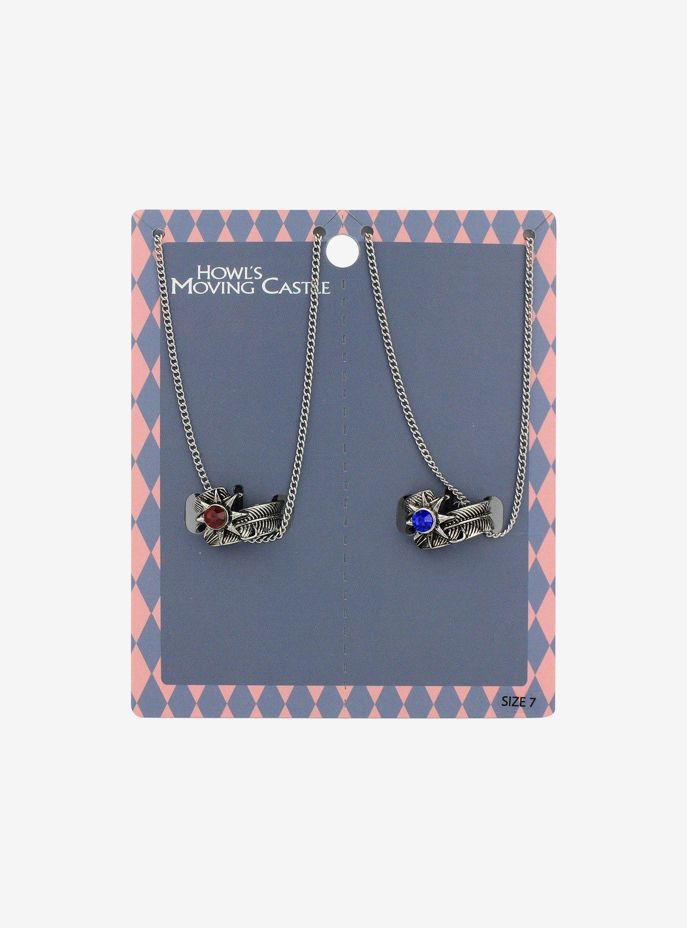 Studio Ghibli&reg; Howl's Moving Castle Feather Gen Ring Best Friend Necklace Set, , hi-res