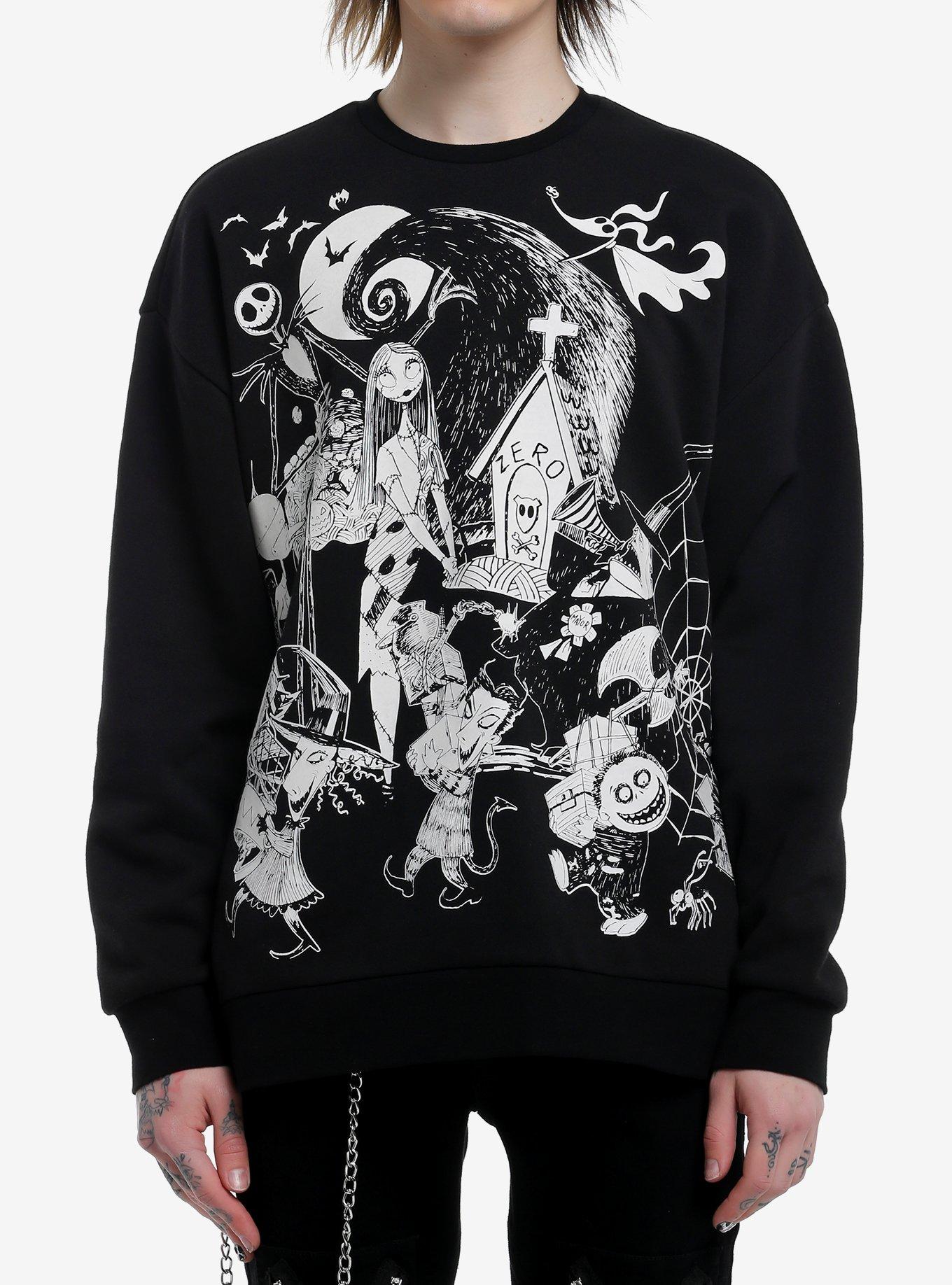 The Nightmare Before Christmas Characters Jumbo Graphic Sweatshirt, , hi-res