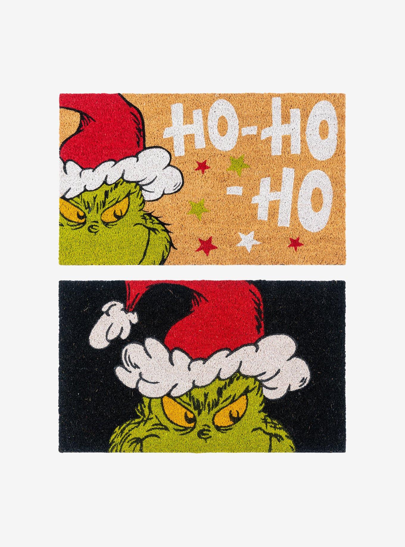 The Grinch Santa Ho Ho Ho Coir Mat 2-Pack | Hot Topic