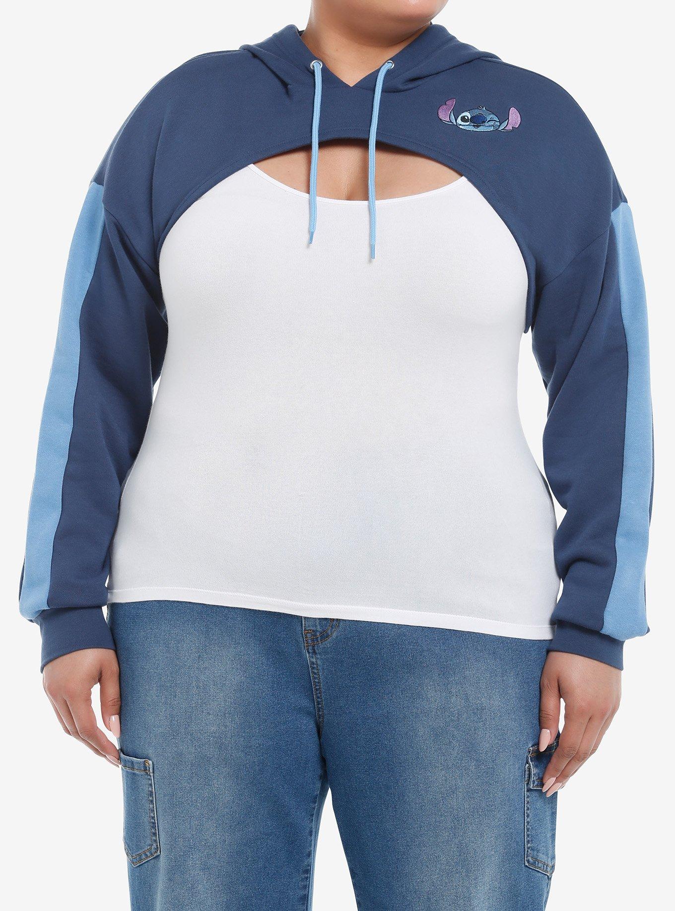 Disney Lilo & Stitch Hooded Bolero Crop Shrug Plus Size, , hi-res