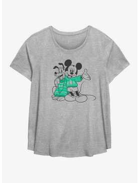 Disney Mickey Mouse & Pluto Sweater Pals Girls T-Shirt Plus Size, , hi-res