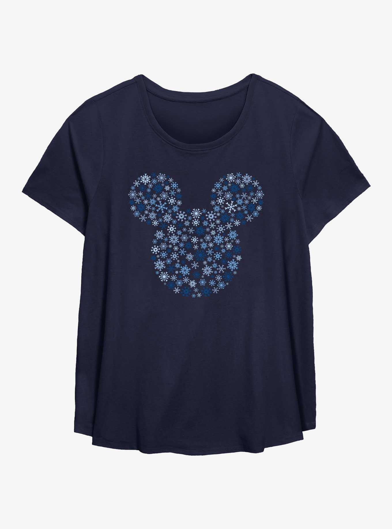 Disney Mickey Mouse Snowflakes Girls T-Shirt Plus Size, , hi-res