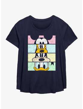 Disney Mickey Mouse Crew Panels Girls T-Shirt Plus Size, , hi-res
