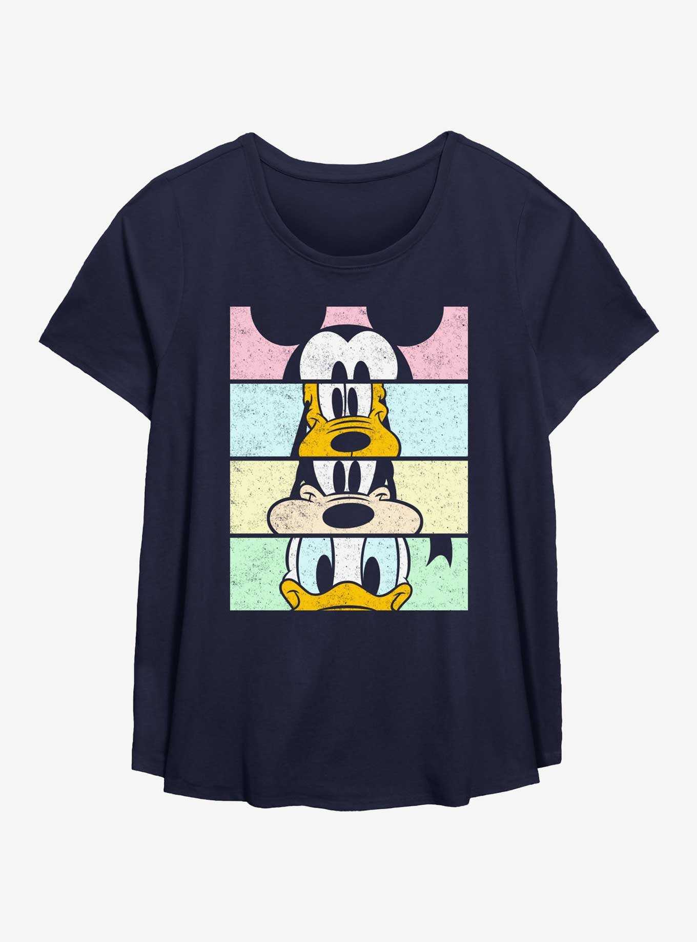 Disney Mickey Mouse Crew Panels Girls T-Shirt Plus Size, , hi-res