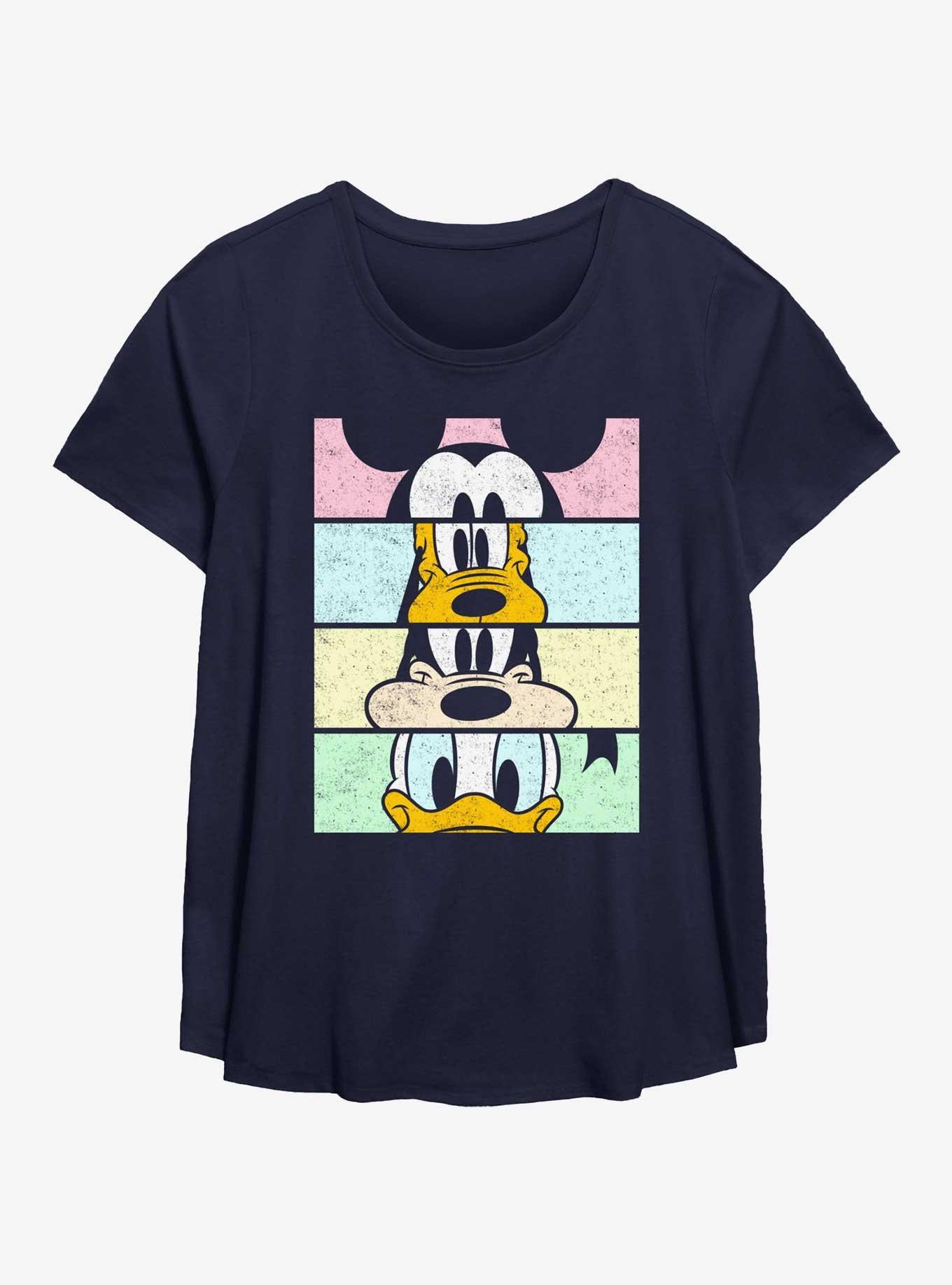 Disney Mickey Mouse Crew Panels Girls T-Shirt Plus Size, , hi-res