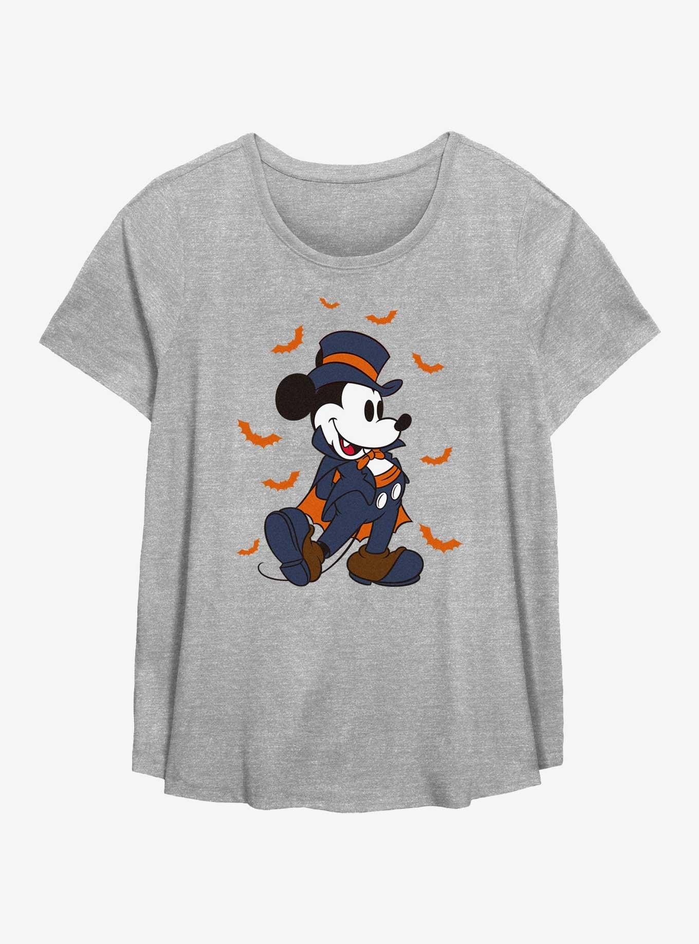 Disney Mickey Mouse Vampire Mickey Girls T-Shirt Plus Size, HEATHER GR, hi-res