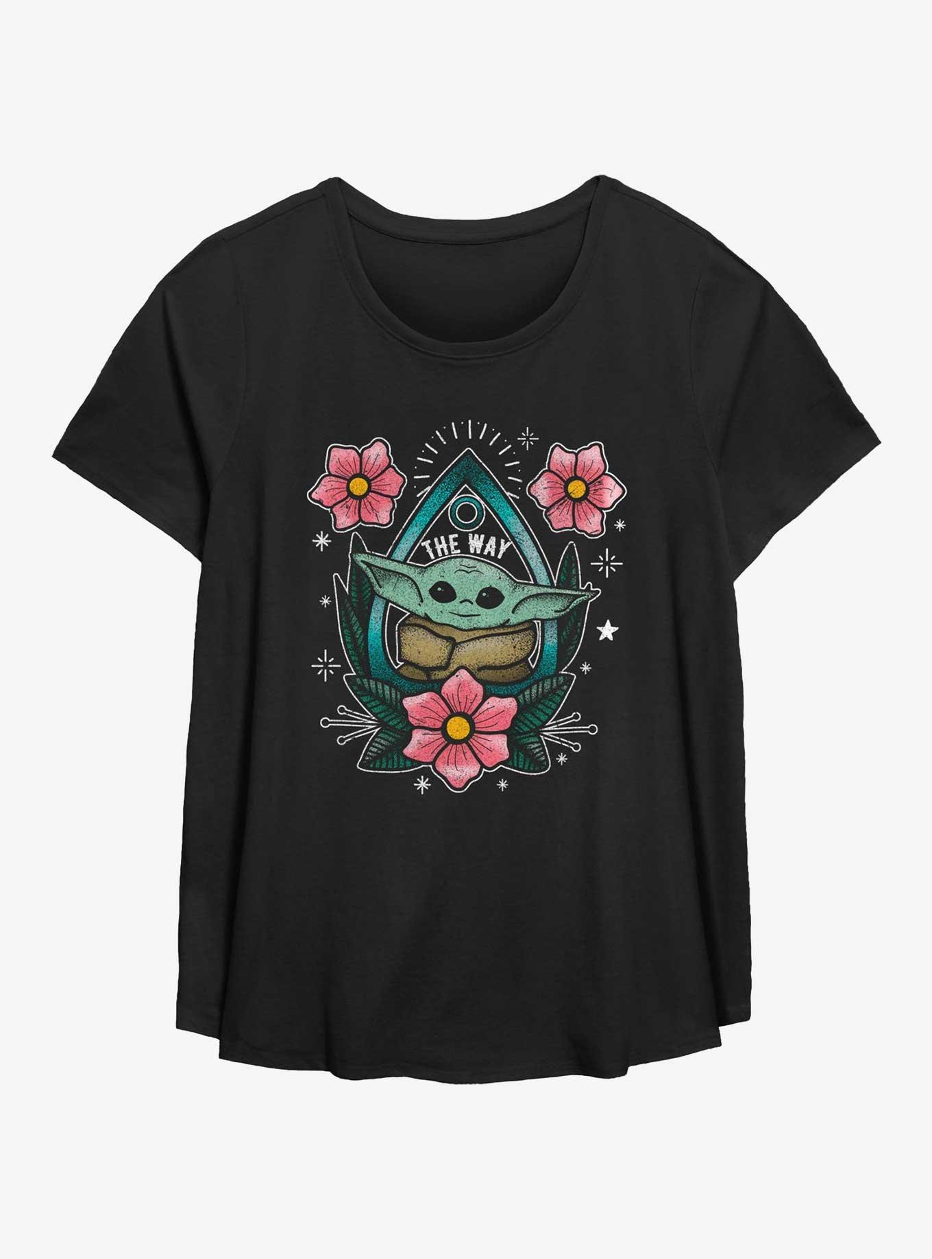 Star Wars The Mandalorian Planchette Grogu Girls T-Shirt Plus