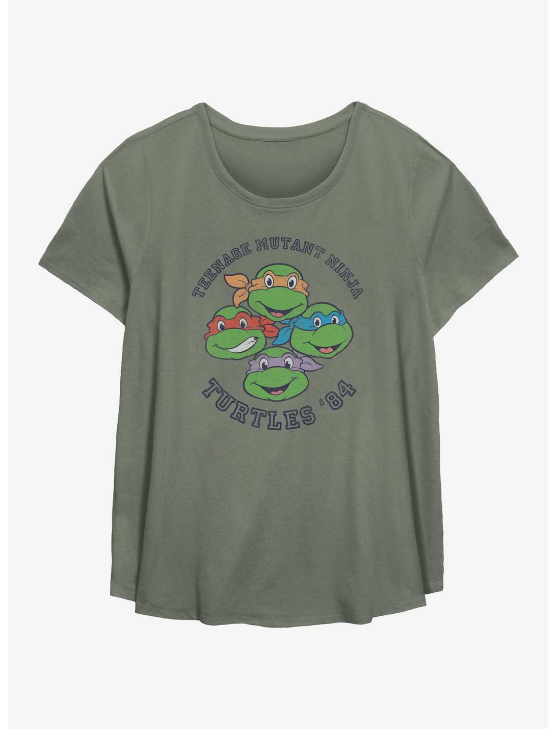 Teenage Mutant Ninja Turtles '84 Girls T-Shirt Plus Size, SAGE, hi-res