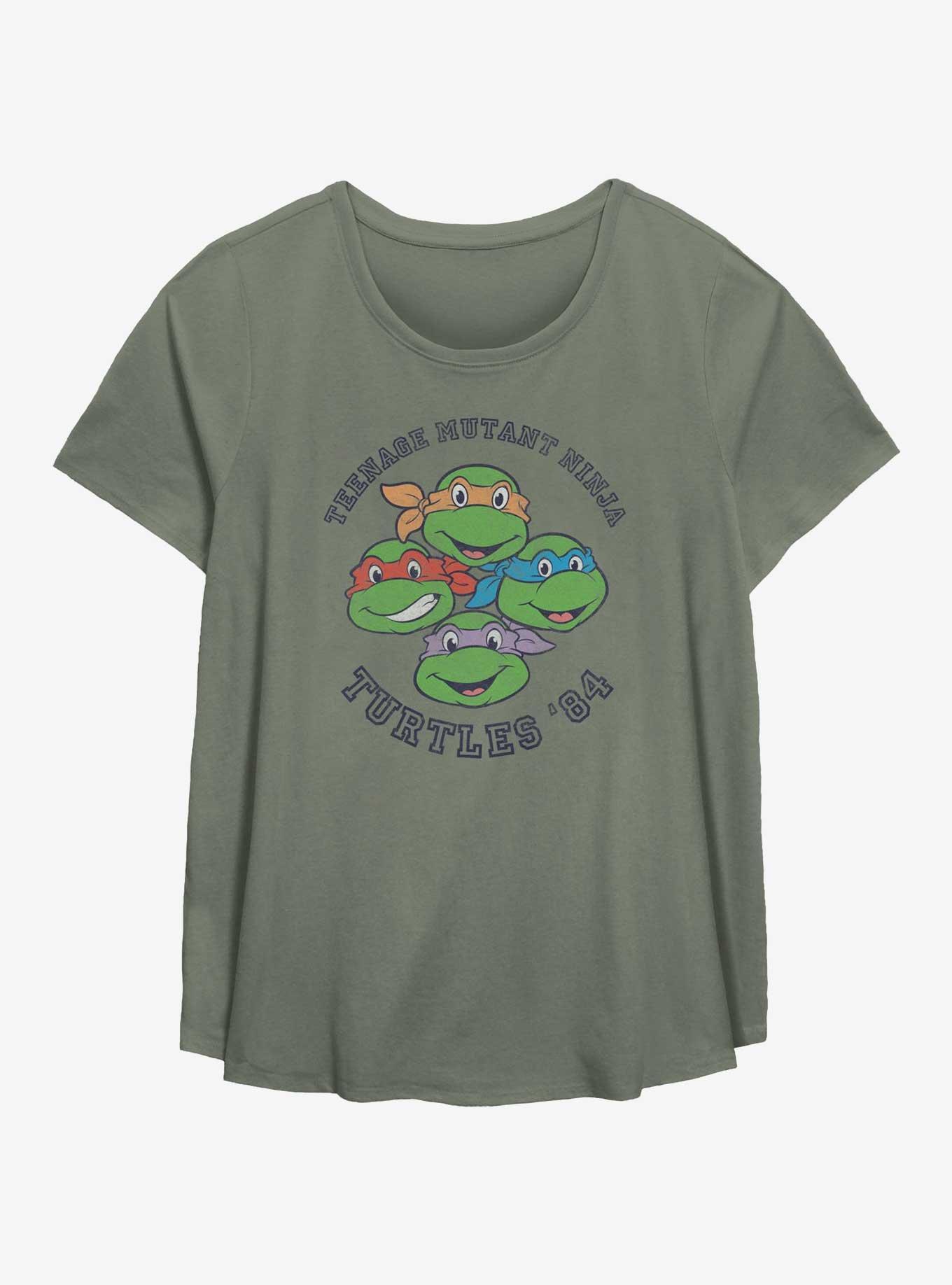 Teenage Mutant Ninja Turtles '84 Girls T-Shirt Plus Size, SAGE, hi-res