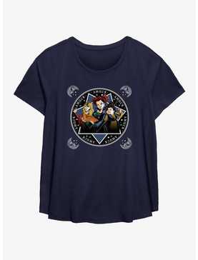 Disney Hocus Pocus Sanderson Sisters Cartoon Style Girls T-Shirt Plus Size, , hi-res