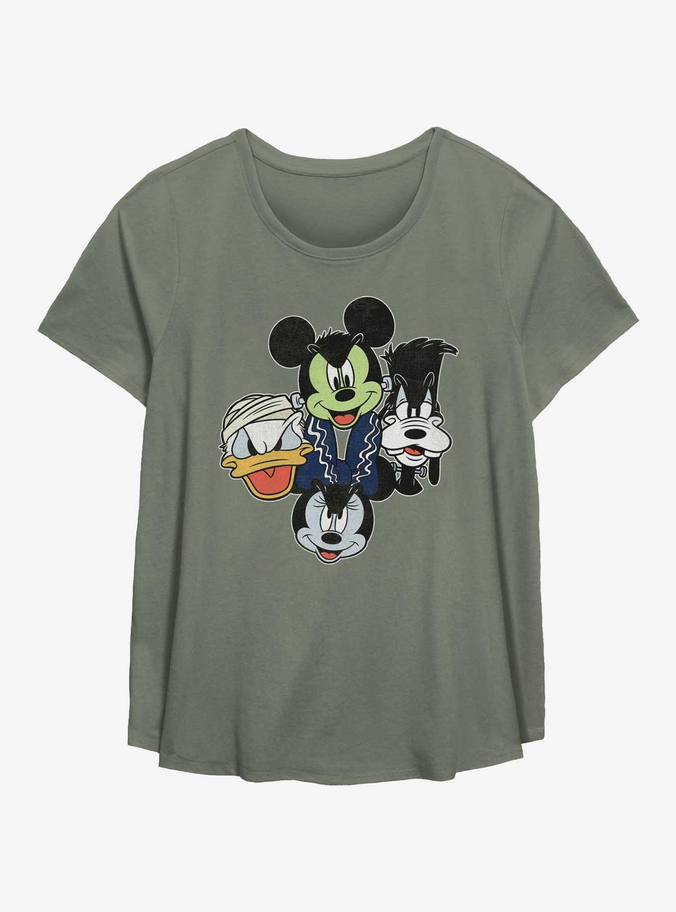 Disney Mickey Mouse & Friends Halloween Heads Girls T-Shirt Plus