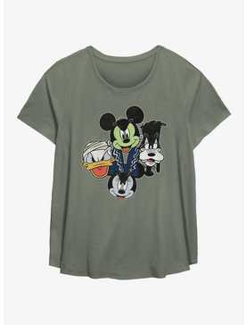 Disney Mickey Mouse & Friends Halloween Heads Girls T-Shirt Plus Size, , hi-res
