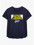 Dr. Seuss How The Grinch Stole Christmas Eyes Girls T-Shirt Plus Size, NAVY, hi-res