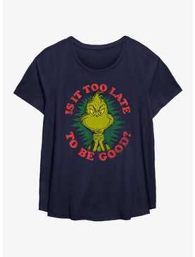 Dr. Seuss How The Grinch Stole Christmas Too Late To Be Good Girls T-Shirt Plus Size, , hi-res