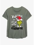 Dr. Seuss How The Grinch Stole Christmas Mean One Girls T-Shirt Plus Size, SAGE, hi-res