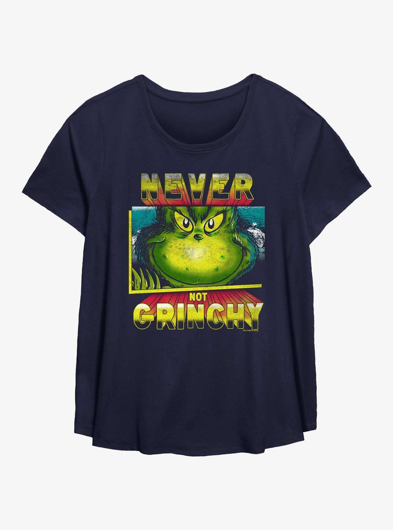 Dr. Seuss How The Grinch Stole Christmas Never Not Grinchy Girls T-Shirt Plus Size, , hi-res