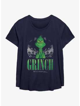 Dr. Seuss How The Grinch Stole Christmas He's A Mean One Girls T-Shirt Plus Size, , hi-res