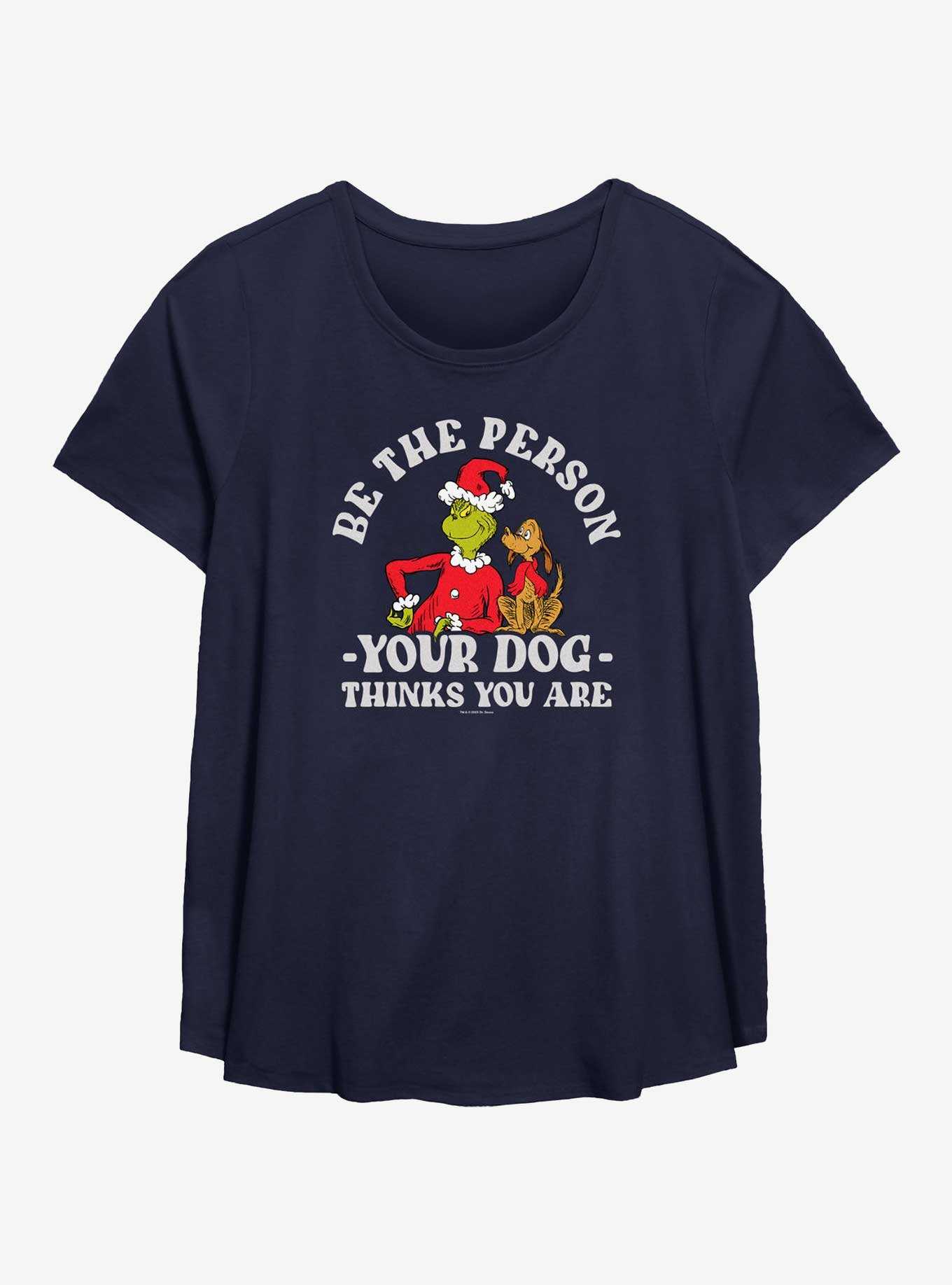Dr. Seuss How The Grinch Stole Christmas Your Dog Thinks You Are Girls T-Shirt Plus Size, , hi-res