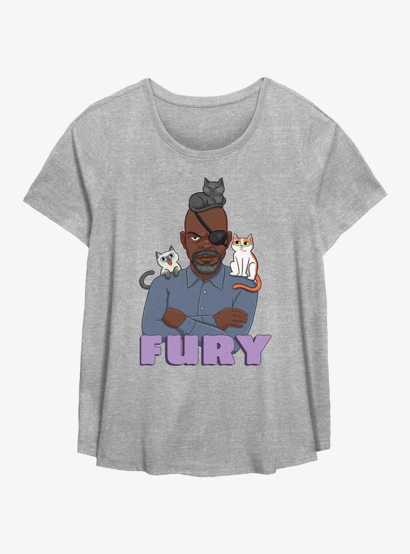 Marvel The Marvels Fury Cats Girls T-Shirt Plus Size, HEATHER GR, hi-res