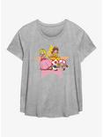 Nintendo Princess Peach Star Girls T-Shirt Plus Size, HEATHER GR, hi-res