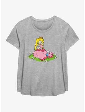Nintendo Princess Peach Garden Girls T-Shirt Plus Size, , hi-res