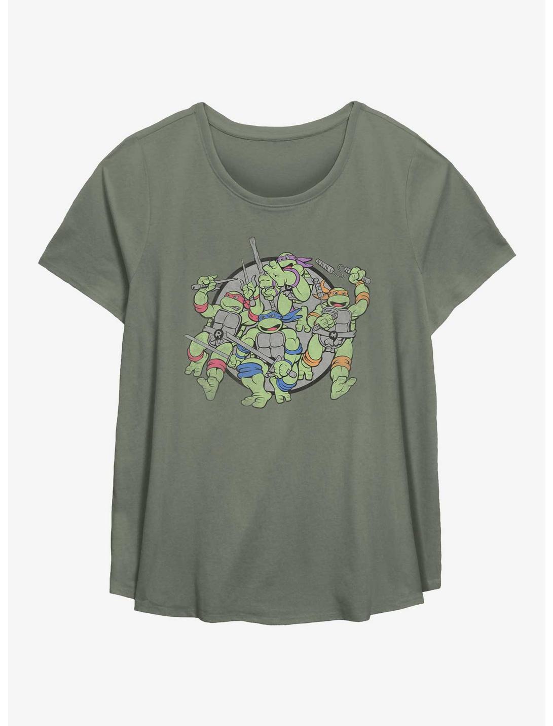 Teenage Mutant Ninja Turtles The Bros Girls T-Shirt Plus Size, SAGE, hi-res
