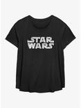 Star Wars Bandage-Wrapped Logo Womens T-Shirt Plus Size, BLACK, hi-res