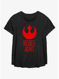 Star Wars Rebel Aunt Womens T-Shirt Plus Size, BLACK, hi-res