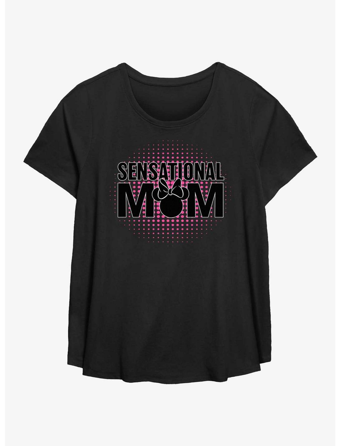 Disney Minnie Mouse Sensational Mom Womens T-Shirt Plus Size, BLACK, hi-res