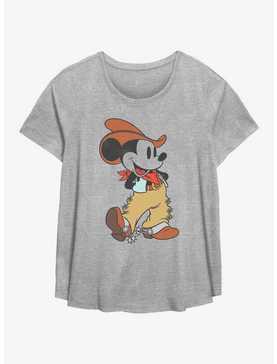 Disney Mickey Mouse Western Mickey Womens T-Shirt Plus Size, , hi-res