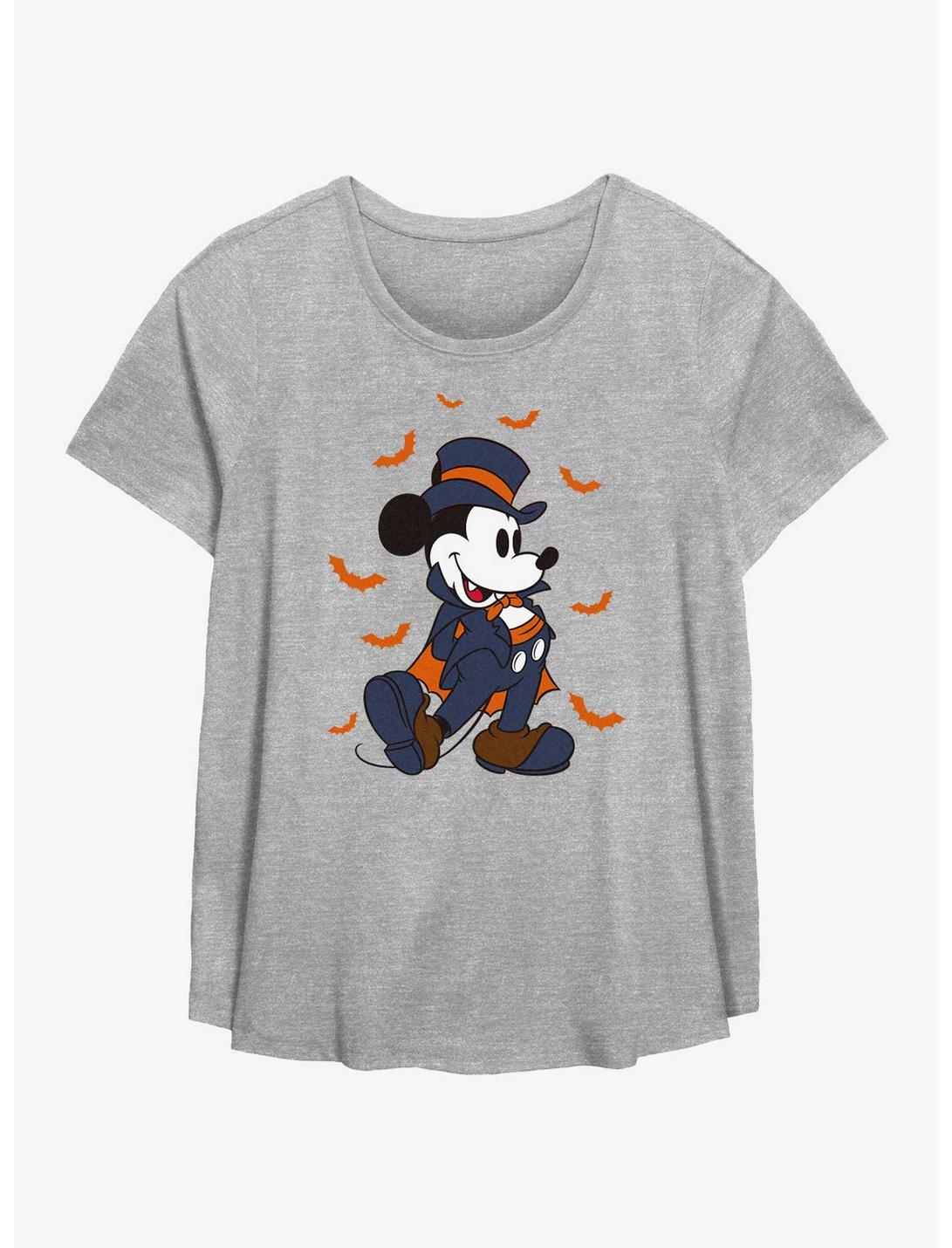 Disney Mickey Mouse Vampire Mickey Womens T-Shirt Plus Size, HEATHER GR, hi-res