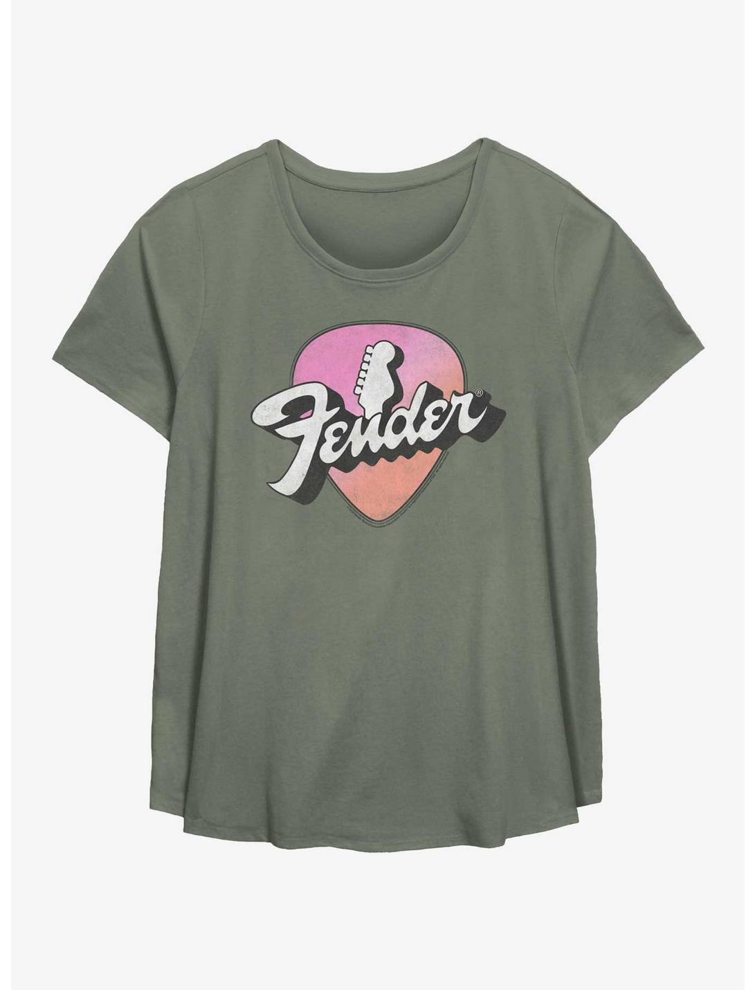 Fender Pick Womens T-Shirt Plus Size, SAGE, hi-res