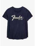 Fender Est. 1946 Womens T-Shirt Plus Size, NAVY, hi-res
