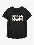 Star Wars Rebel Mom Womens T-Shirt Plus Size, BLACK, hi-res