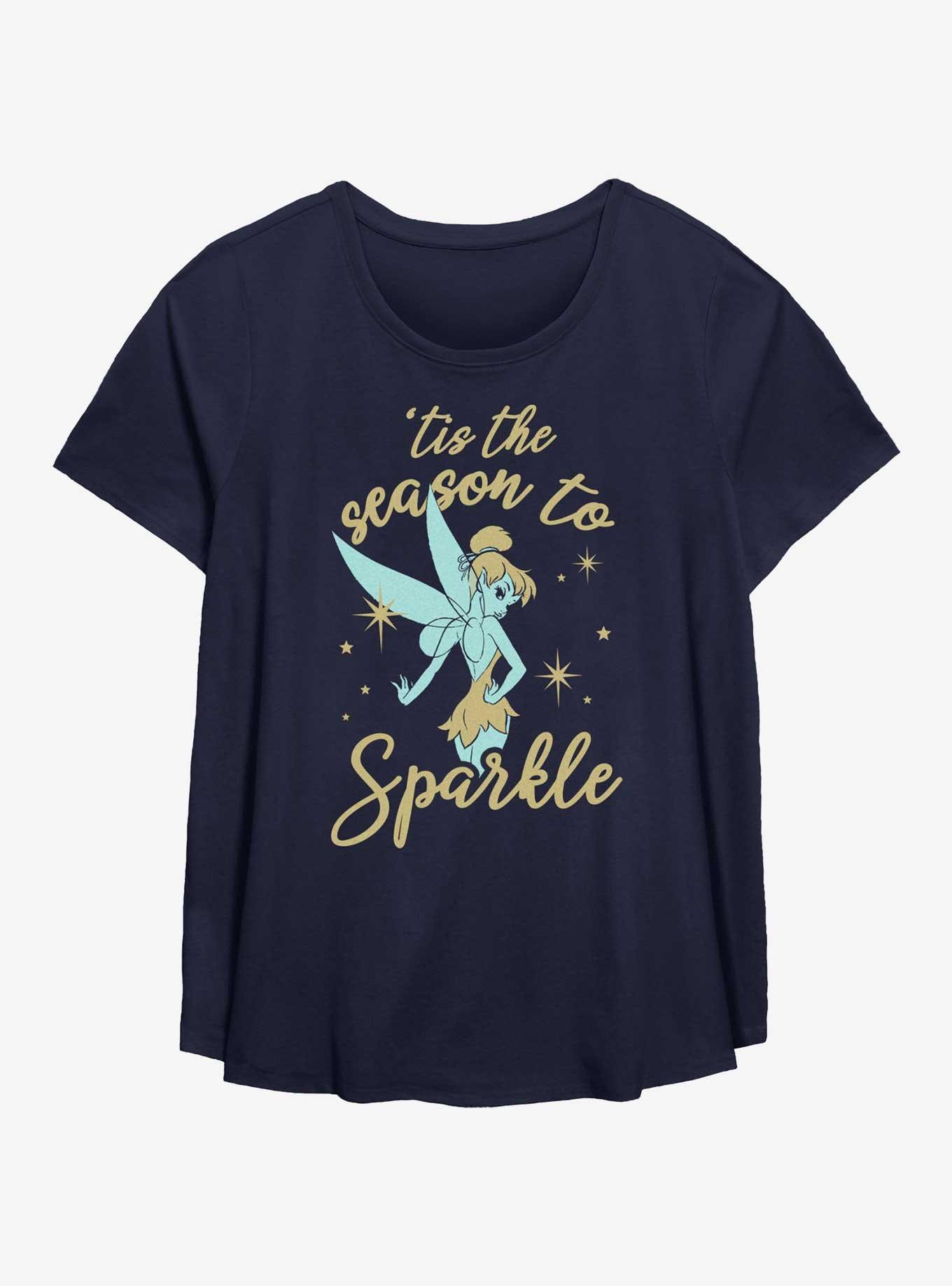 Disney Tinker Bell Season To Sparkle Womens T-Shirt Plus Size, , hi-res