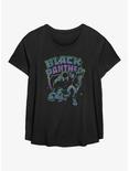Marvel Black Panther Retro Panther Womens T-Shirt Plus Size, BLACK, hi-res