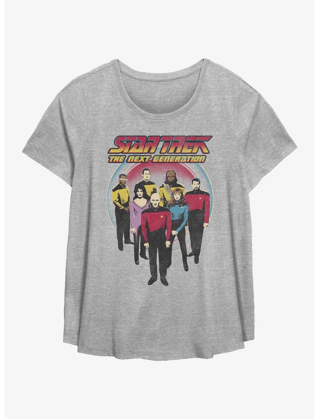 Star Trek Star Trek Group Womens T-Shirt Plus Size, HEATHER GR, hi-res