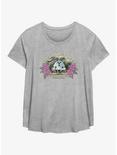 Yellowstone Ranch Photo Womens T-Shirt Plus Size, HEATHER GR, hi-res