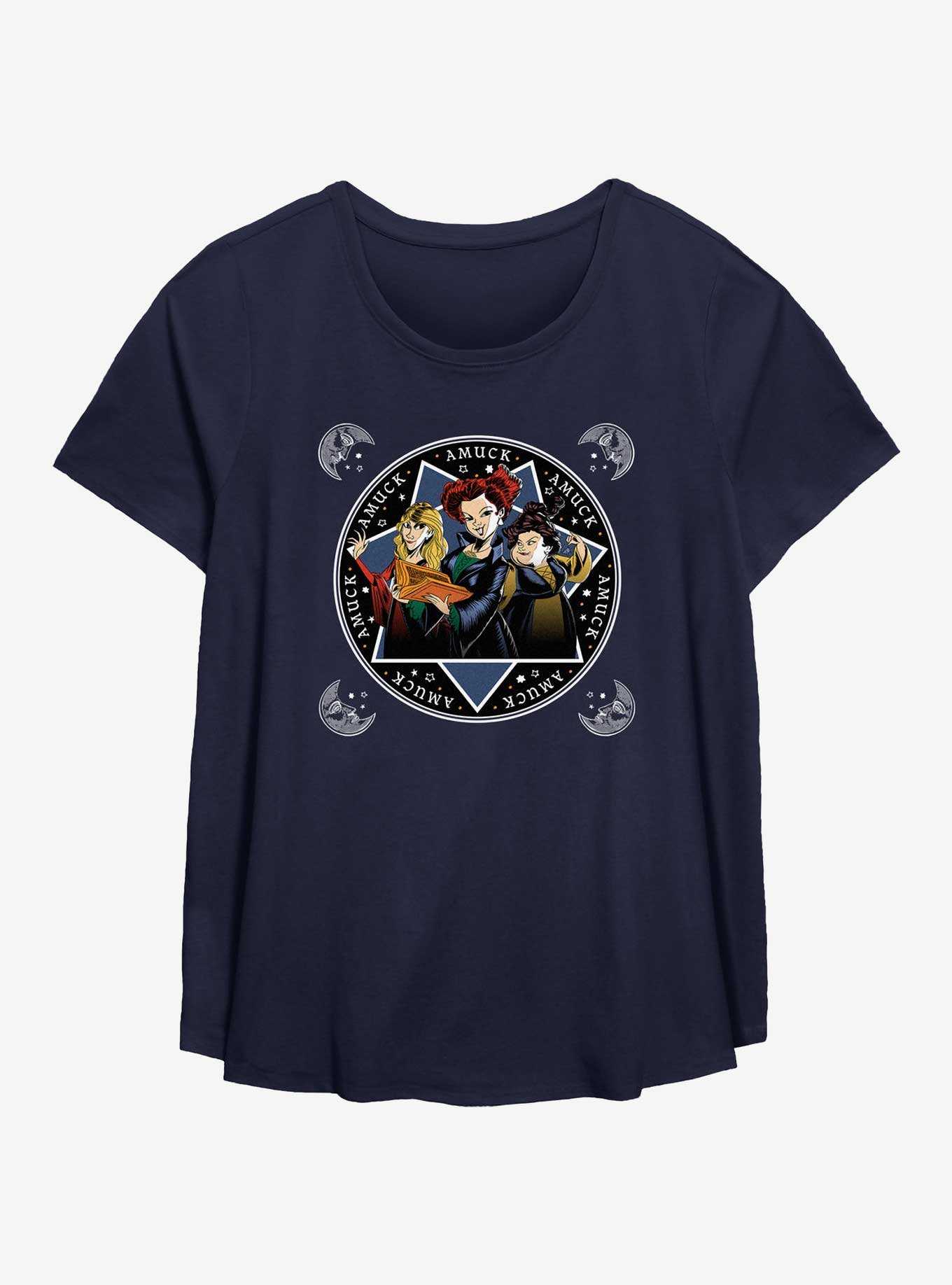 Disney Hocus Pocus Sanderson Sisters Cartoon Style Womens T-Shirt Plus Size, , hi-res