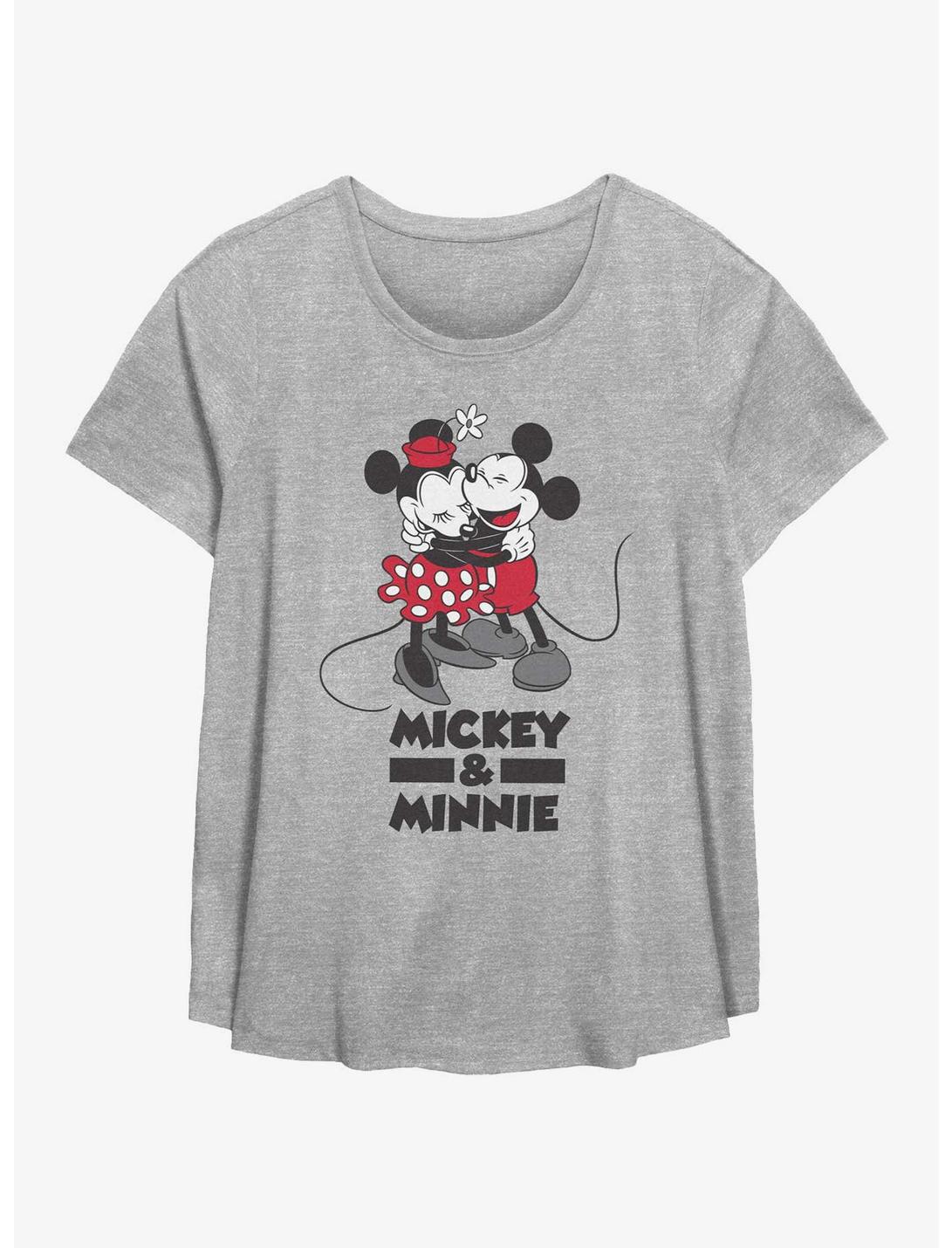 Disney Mickey Mouse & Minnie Laugh Womens T-Shirt Plus Size, HEATHER GR, hi-res