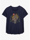 Star Wars Ewok Sunset Womens T-Shirt Plus Size, NAVY, hi-res