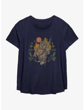 Star Wars Ewok Sunset Womens T-Shirt Plus Size, , hi-res