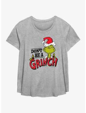 Dr. Seuss How The Grinch Stole Christmas Don't Be A Grinch Womens T-Shirt Plus Size, , hi-res
