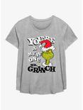 Dr. Seuss How The Grinch Stole Christmas Mean One Womens T-Shirt Plus Size, HEATHER GR, hi-res