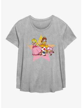 Nintendo Princess Peach Star Womens T-Shirt Plus Size, , hi-res
