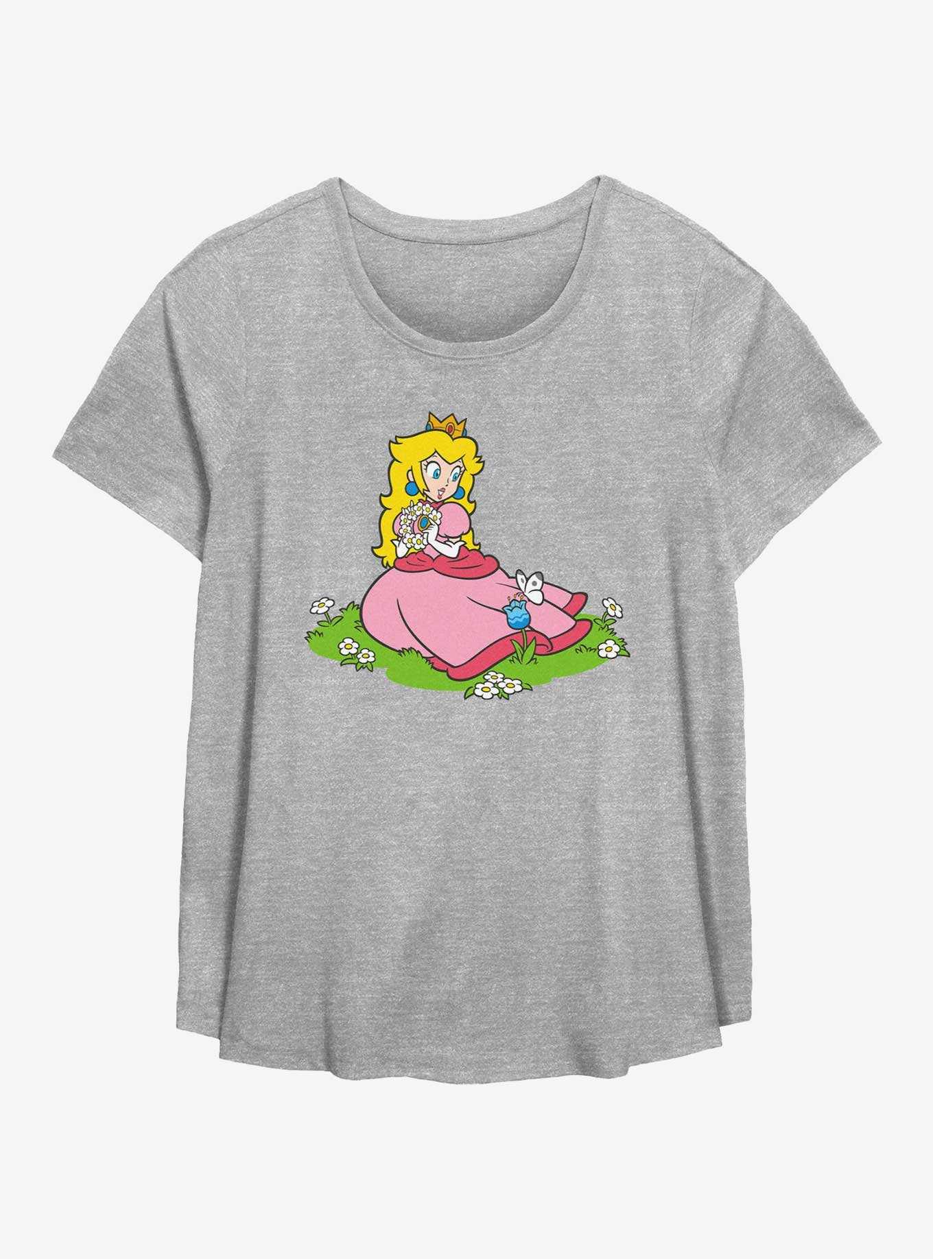 Nintendo Princess Peach Garden Womens T-Shirt Plus Size, , hi-res