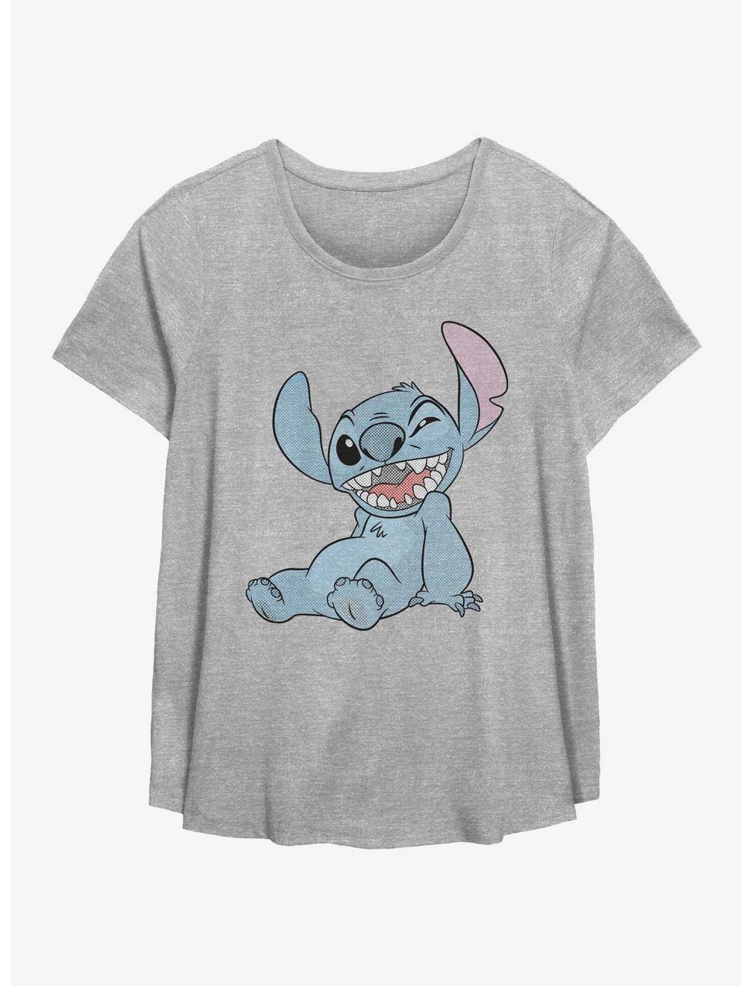 Disney Lilo & Stitch Winking Stitch Womens T-Shirt Plus Size Disney Lilo & Stitch Winking Stitch Womens T-Shirt Plus Size